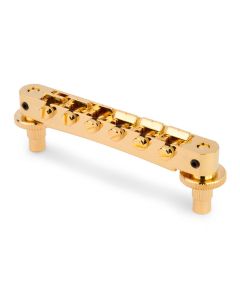 TonePros NVR2 tune-o-matic bridge, for USA guitars, gold