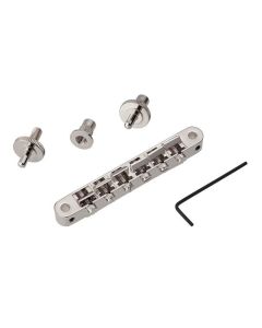 TonePros NVR2 tune-o-matic bridge, for USA guitars, nickel