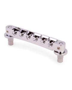 TonePros NVR2 tune-o-matic bridge, for USA guitars, nickel