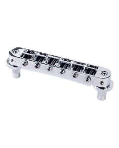 TonePros T3BP tune-o-matic bridge, for USA guitars, chrome