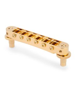 TonePros T3BP tune-o-matic bridge, for USA guitars, gold