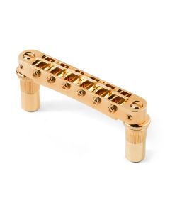 TonePros T3BT -tune-o-matic bridge, metric/for import guitars, gold