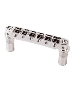 TonePros T3BT tune-o-matic bridge, metric/for import guitars, nickel