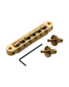 TonePros TP6 tune-o-matic bridge, for USA guitars, gold