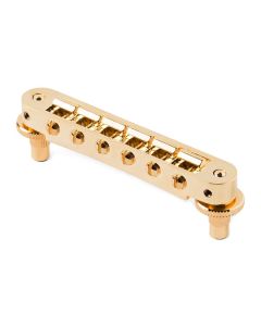 TonePros TP6 tune-o-matic bridge, for USA guitars, gold