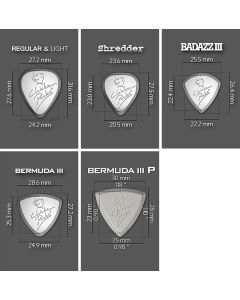 ChickenPicks try-out set 9 different guitar picks