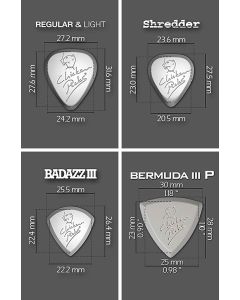 ChickenPicks variety set small 7 different guitar picks