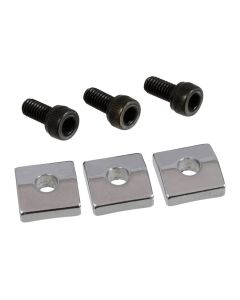 Allparts nut blocks, 3pcs, chrome