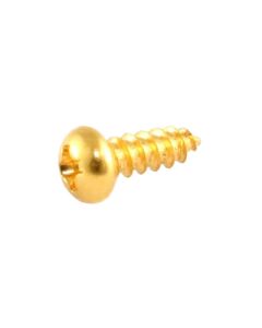 Allparts truss rod cover screws, gold, 8pcs