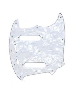 Allparts pickguard for Mustang®, white pearloid