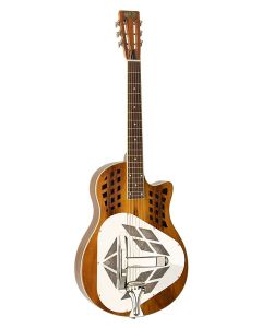 Royall Tri Cone 12 fret resonator KOA 12, wooden body (koa), with softcase