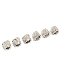 Hosco Japan conversion bushings,10,2mm diameter, nickel, hexagonal top, 6 pcs