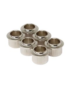 Hosco Japan push-fit bushings, nickel, round, 9.2mm diameter, 6 pcs