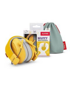 Alpine Hearing Protection Muffy Kids oorkappen voor kinderen, geel