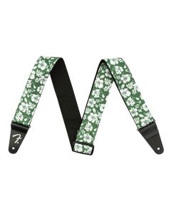 Fender Hawaiian 2" guitar strap, green floral