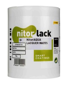 NitorLACK NitorAQUA waterbased clear matte lacquer - 1000ml can