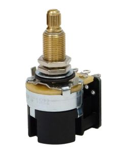 CTS USA DPDT push-pull potentiometer, long .750" bushing, 3/8" diam. for thick/carved top, 500K audio