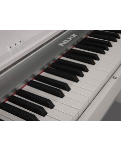 NUX compact digital home piano, 88 keys graded hammer action, 2 x 10 watt, white