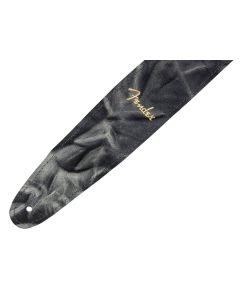 Fender tie dye leather strap, black