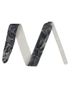 Fender tie dye leather strap, black