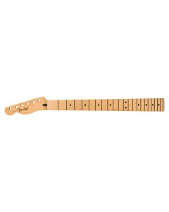 Fender Genuine Replacement Part Player Series Telecaster® LH neck, 22 medium jumbo frets, maple, 9.5", modern "c"