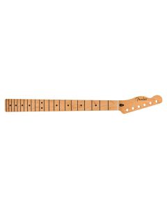 Fender Genuine Replacement Part Player Series Telecaster® reverse headstock neck, 22 medium jumbo frets, maple, 9.5", modern "c"