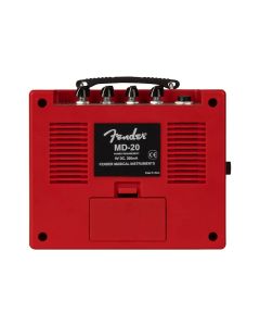 Fender battery amp mini Deluxe Amp, red, plastic housing, 1W, 1x3" speaker