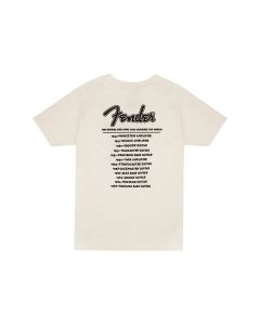 Fender Clothing T-Shirts world tour t-shirt, vintage white, L