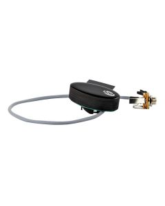 KNA Pickups bouzouki soundhole mounted active humbucker pickup system, with 1/8" to 1/4" cable