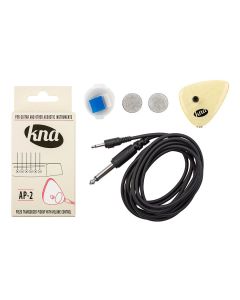 KNA Pickups piezo transducer pickup system for acoustic instruments, with volume control  1/8" to 1/4" cable