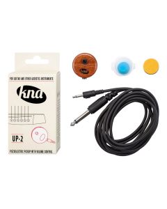 KNA Pickups piezo transducer pickup system for acoustic instruments, with volume control  1/8" to 1/4" cable1