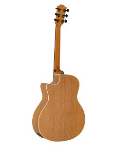 Bromo Appalachian Series auditorium guitar, cutaway with EQ, amara ebony fb, natural