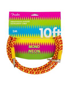 Fender Mononeon 10' angled instrument cable, orange