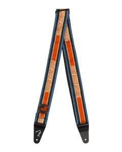 Fender George Harrison Dark Horse Logo guitar strap, blue/red, 2"