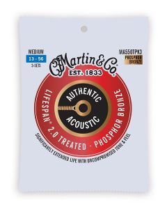 Martin Lifespan 2.0 string set 3 PACK phosphor bronze, medium 013-017-026-035-045-056