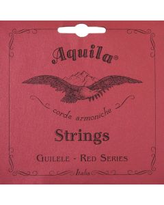 Aquila Red Series guilele/guitalele string set, for 17" scale, E-tuning E-A-D-g-b-e (wound 4th, 5th and 6th)