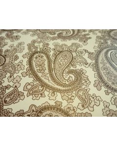 Luthitec pearl gold backed black paisley paper guitar body decal, 690x480mm