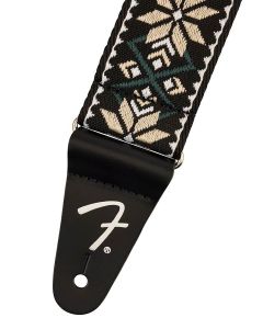 Fender 2" guitar strap, Pasadena woven, yellow snowflake