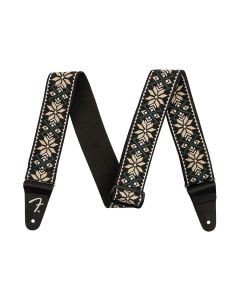 Fender 2" guitar strap, Pasadena woven, yellow snowflake