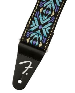 Fender 2" guitar strap, Pasadena woven, blue snowflake