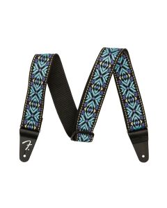 Fender 2" guitar strap, Pasadena woven, blue snowflake