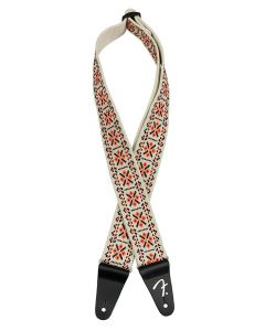 Fender 2" guitar strap, Pasadena woven, lattice orange