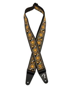 Fender 2" guitar strap, Pasadena woven, yellow lotus