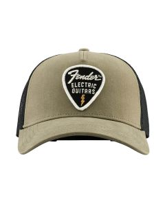 Fender Clothing Headwear snap back pick patch hat, olive