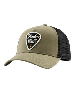 Fender Clothing Headwear snap back pick patch hat, olive