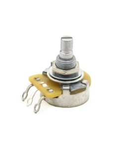 CTS USA potentiometer, standard .375" bushing, 3/8" diam. 250K audio short spline 1/4"