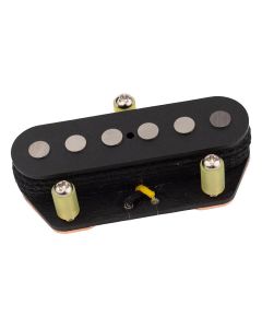 Roswell quarter pound single coil TE pickup, large Alnico 5 rods, bridge, black