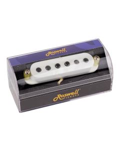 Roswell SC modern single coil ST pickup, Alnico 5 rods, neck, white