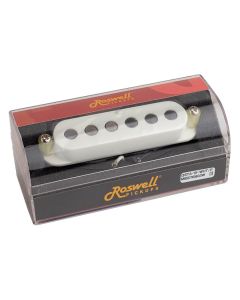 Roswell quarter pound single coil ST pickup, large Alnico 5 rods, bridge, white