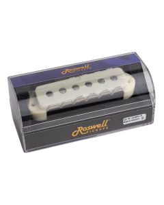 Roswell vintage single coil JG pickup, Alnico 5 rods, neck, aged white